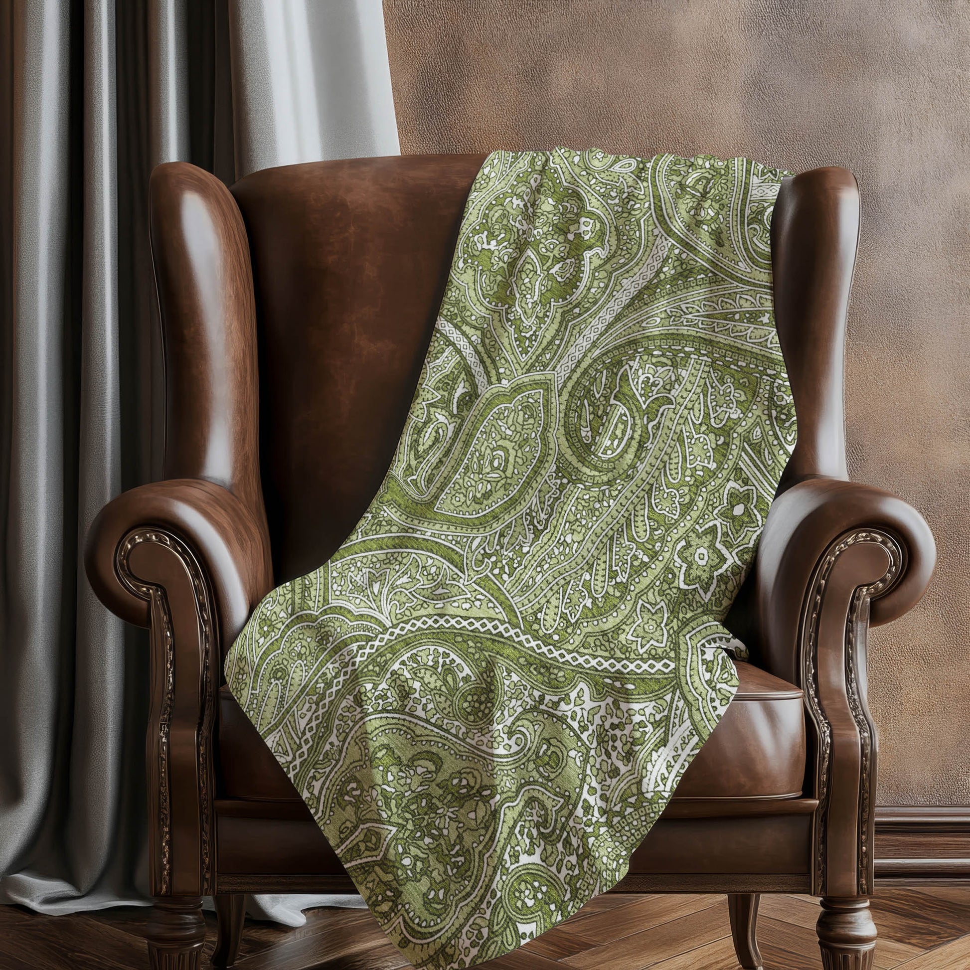 Addison Rugs Woven Blocks Green Washable Indoor-Outdoor Rug