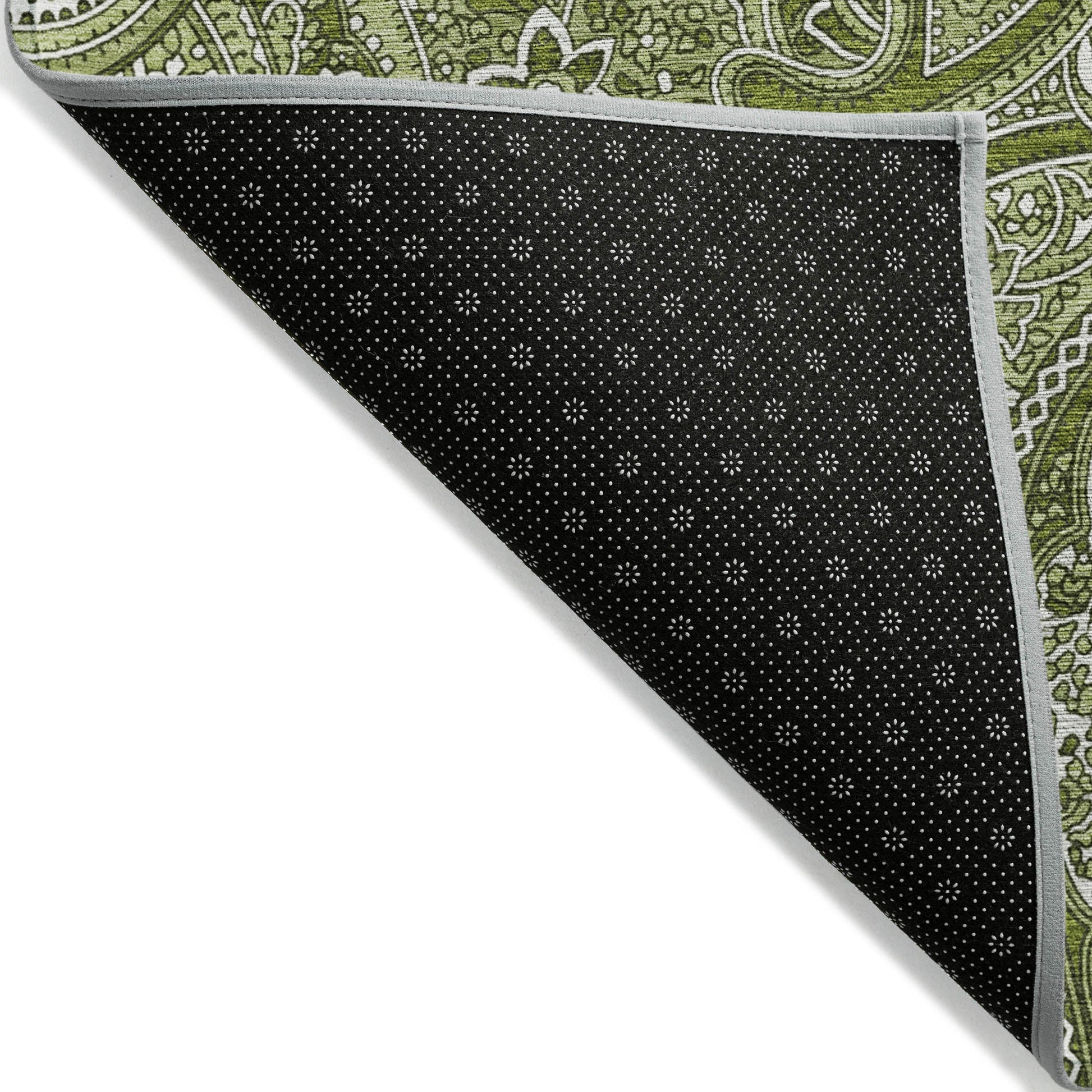 Addison Rugs Woven Blocks Green Washable Indoor-Outdoor Rug