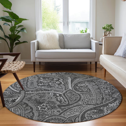 Addison Rugs Woven Blocks Grey Washable Indoor-Outdoor Rug