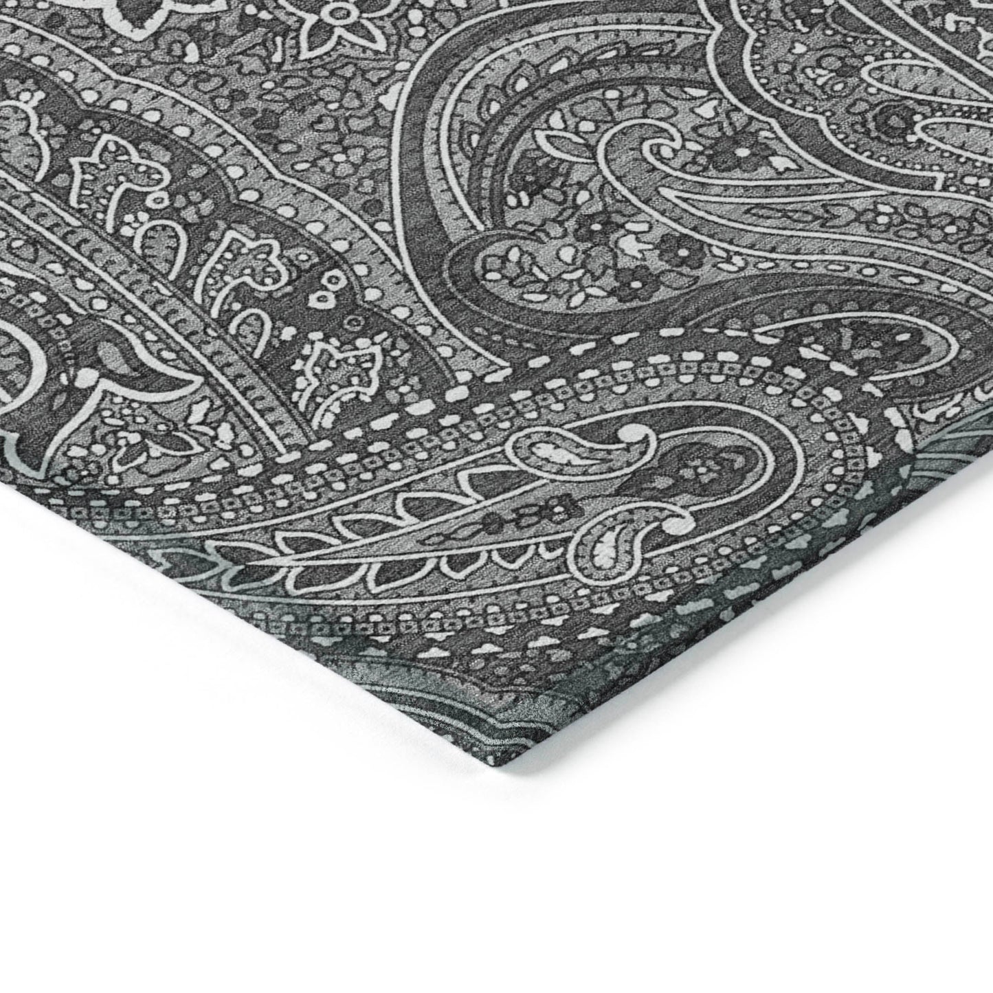 Addison Rugs Woven Blocks Grey Washable Indoor-Outdoor Rug