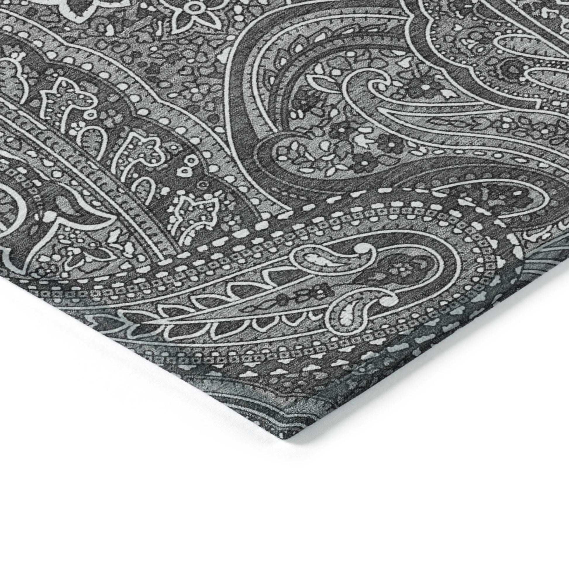 Addison Rugs Woven Blocks Grey Washable Indoor-Outdoor Rug