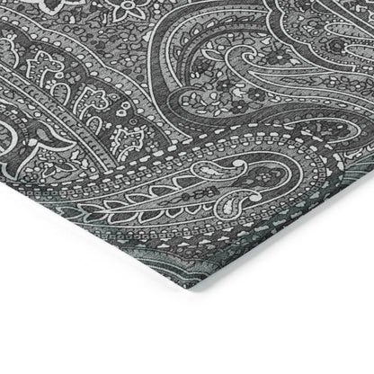 Addison Rugs Woven Blocks Grey Washable Indoor-Outdoor Rug
