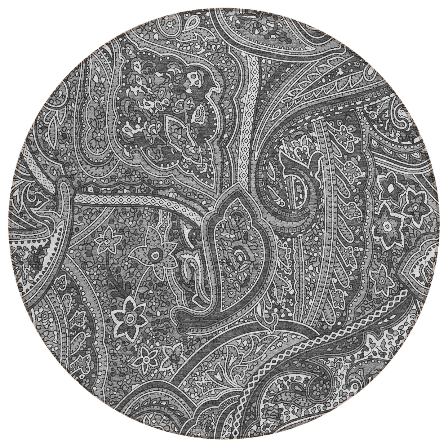 Addison Rugs Woven Blocks Grey Washable Indoor-Outdoor Rug