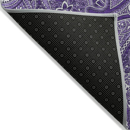 Addison Rugs Woven Blocks Purple Washable Indoor-Outdoor Rug