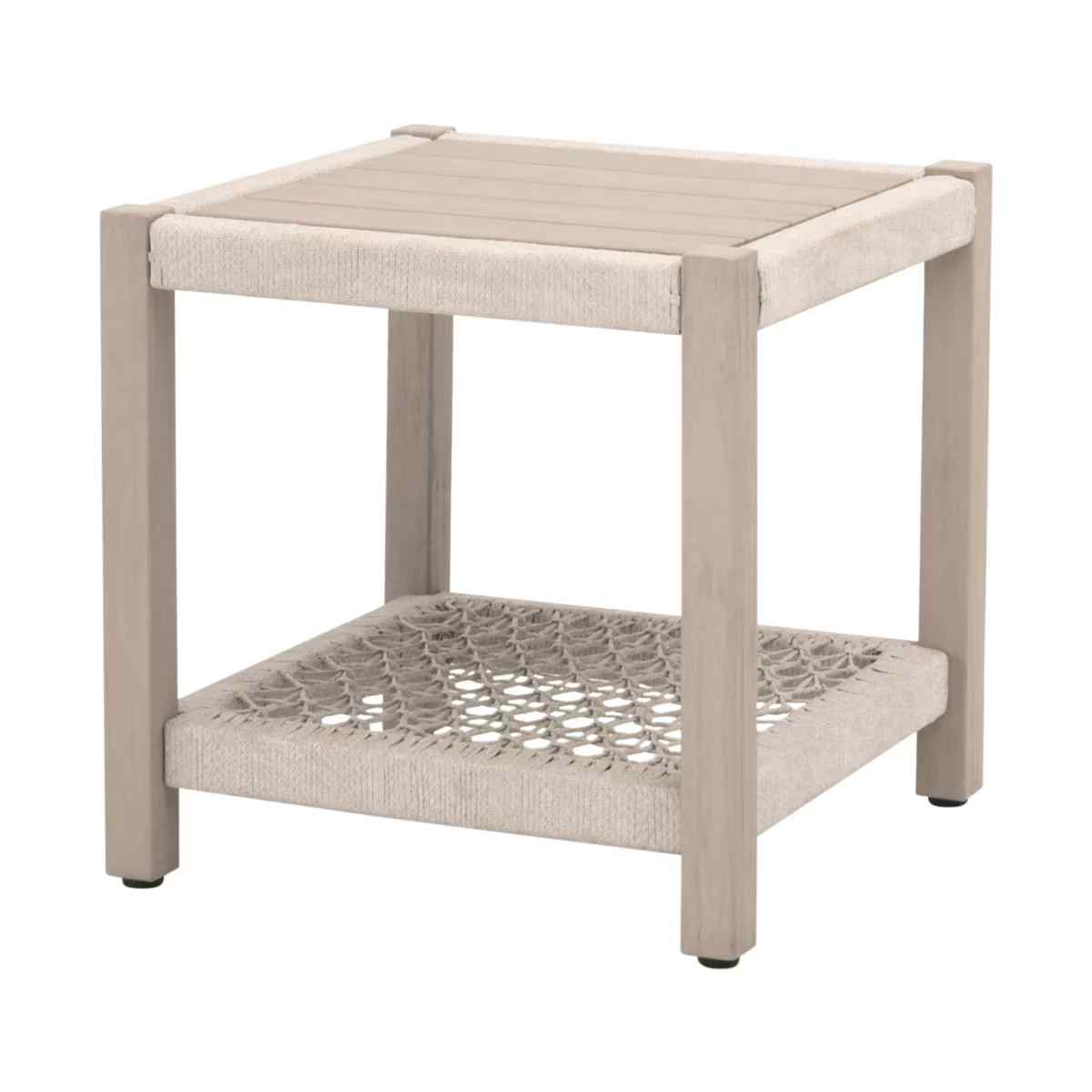 Essentials For Living Wrap Wooden Outdoor Side Table