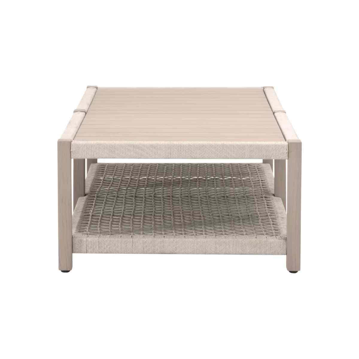 Wrap Wooden Rectangular Outdoor Coffee Table