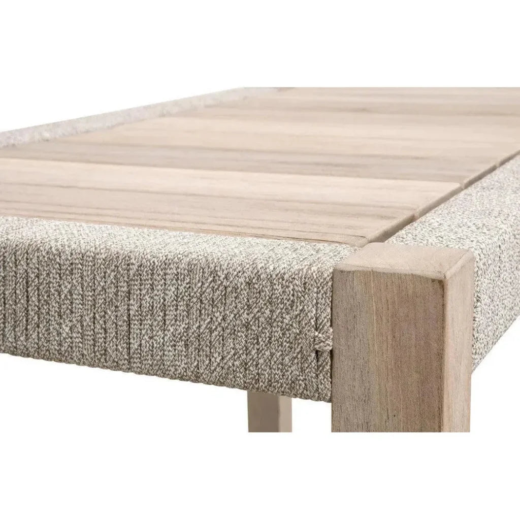 Wrap Outdoor Rectangular Coffee Table With-Outdoor Coffee Tables-Essentials For Living-LOOMLAN