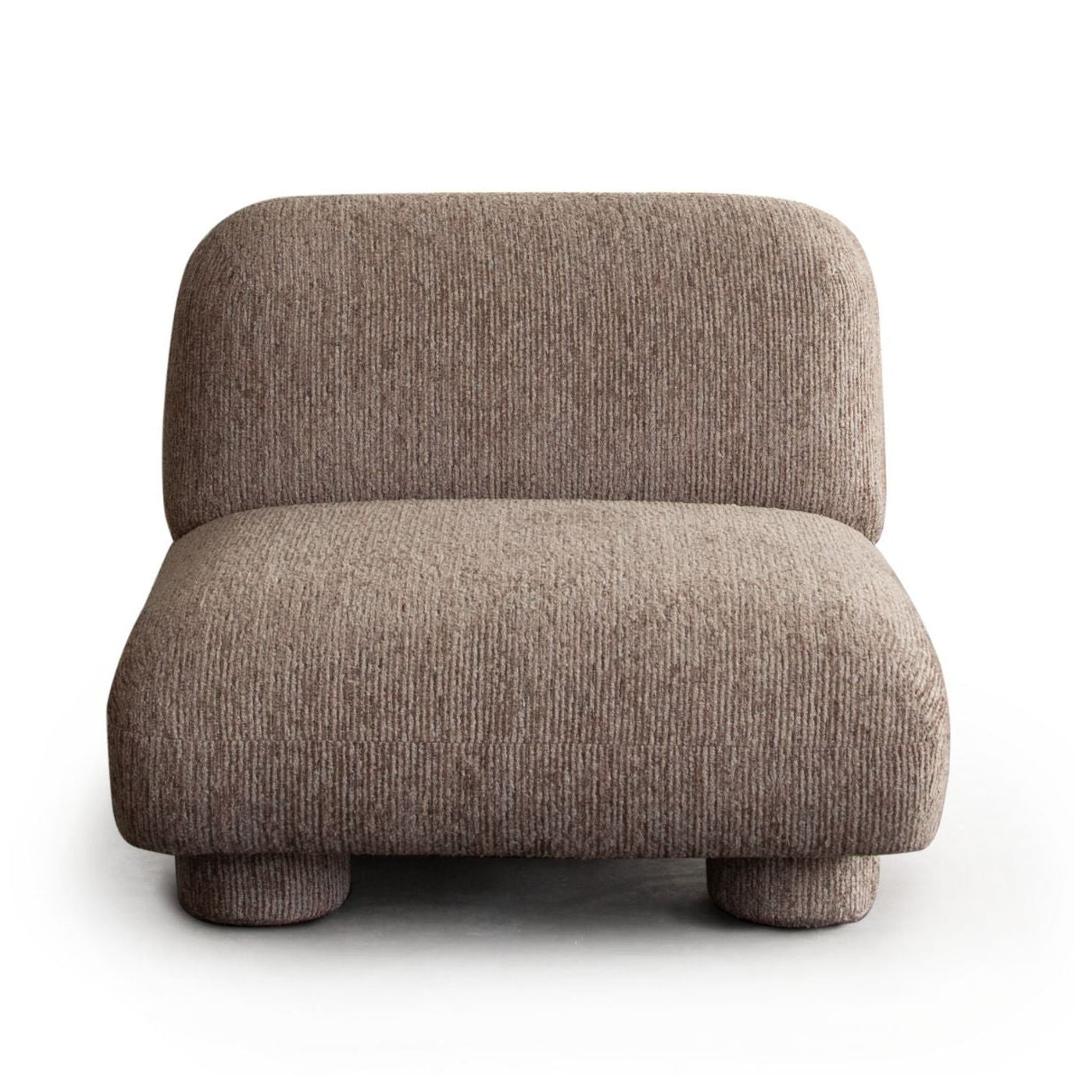 Diamond Sofa Wren Bark Fabric Armless Club Chair