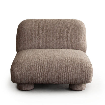 Diamond Sofa Wren Bark Fabric Armless Club Chair