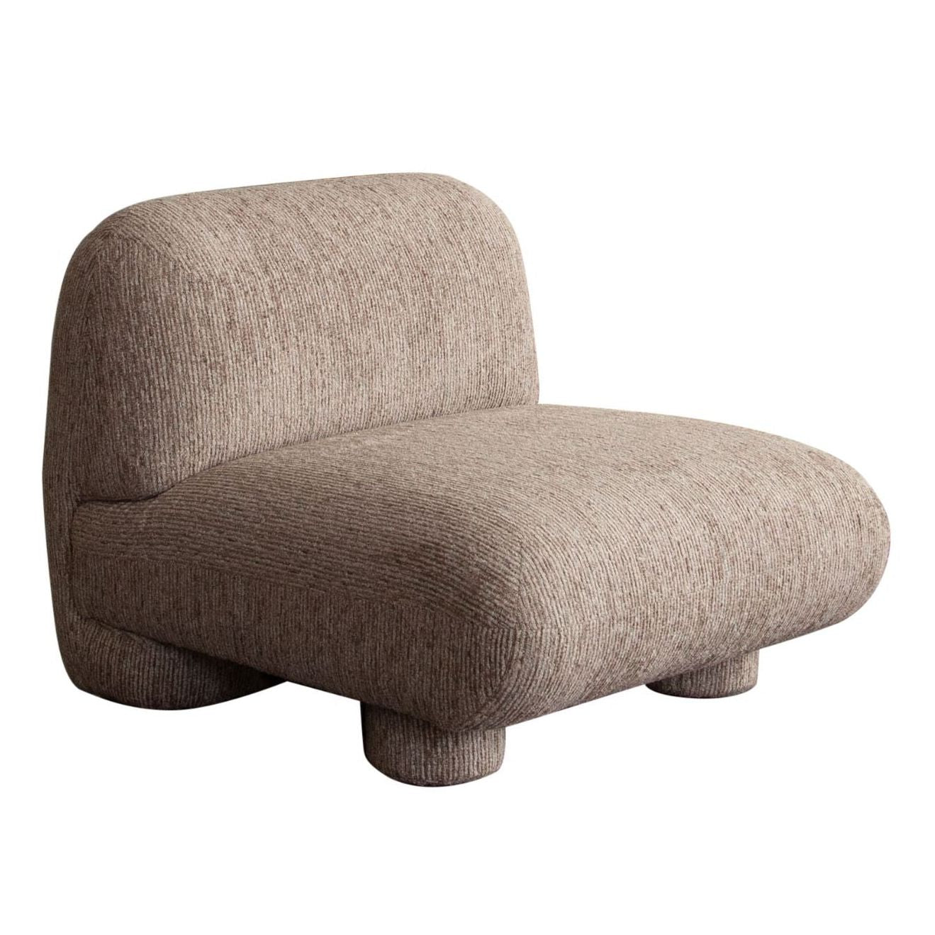 Diamond Sofa Wren Bark Fabric Armless Club Chair