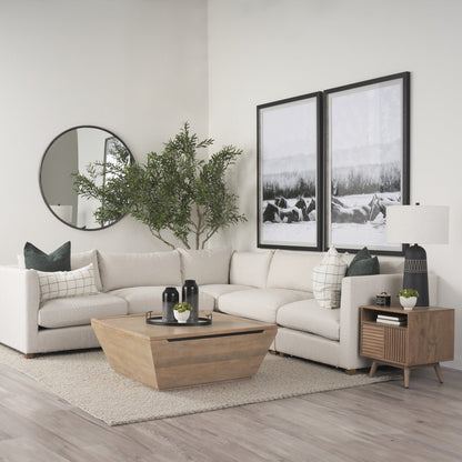Mercana Wyatt Wooden Angular Coffee Table