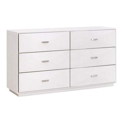 Wynn Shagreen 6-Drawer Double Dresser-Dressers-Essentials For Living-Sideboards and Things