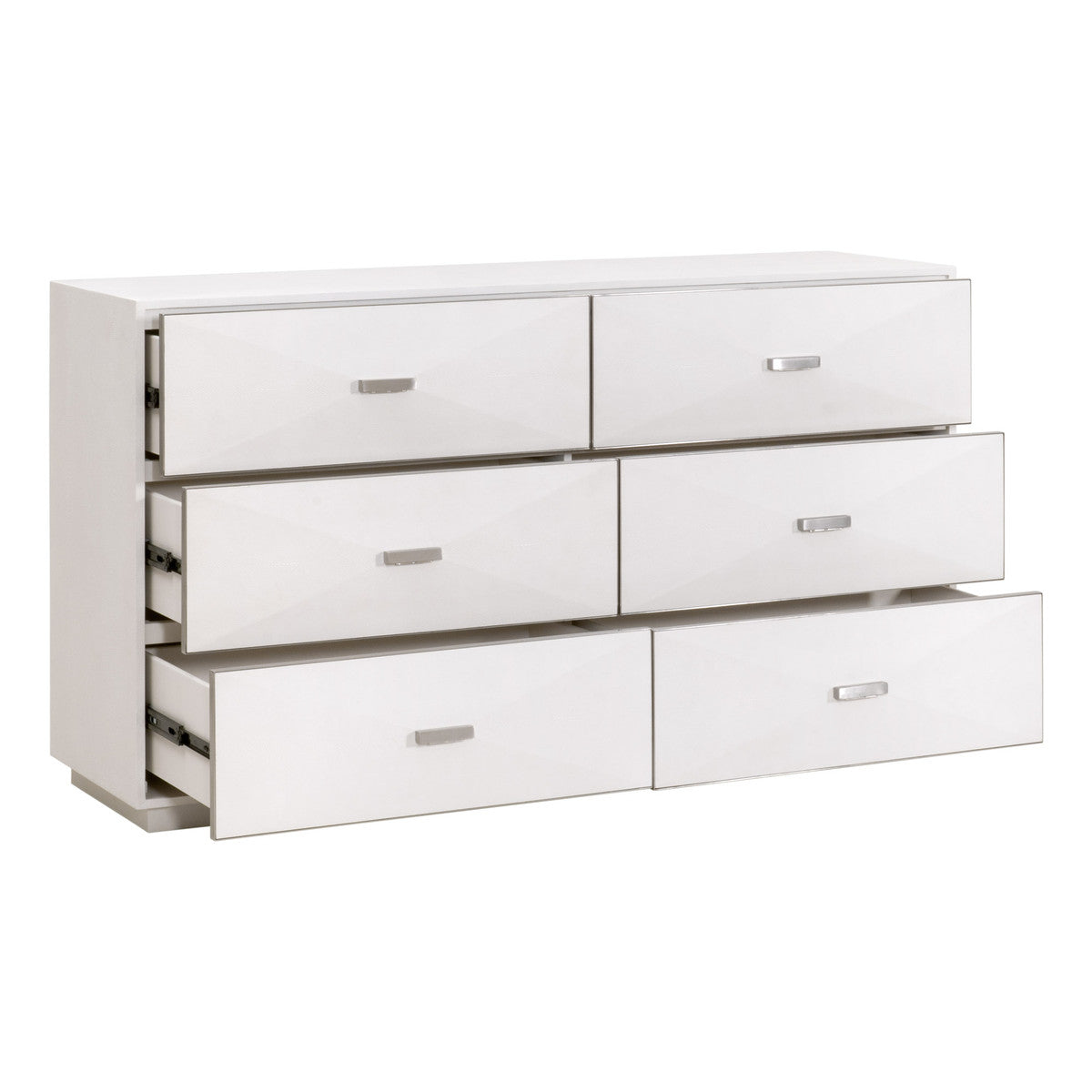 Wynn Shagreen 6-Drawer Double Dresser-Dressers-Essentials For Living-Sideboards and Things