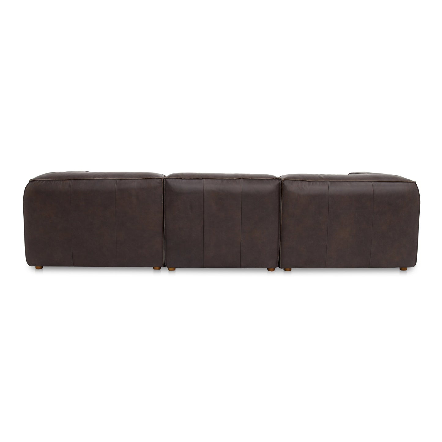 Form Signature Brown Leather Modular Sectional
