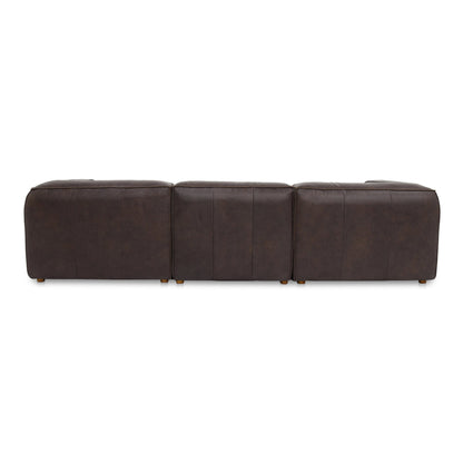 Form Signature Brown Leather Modular Sectional