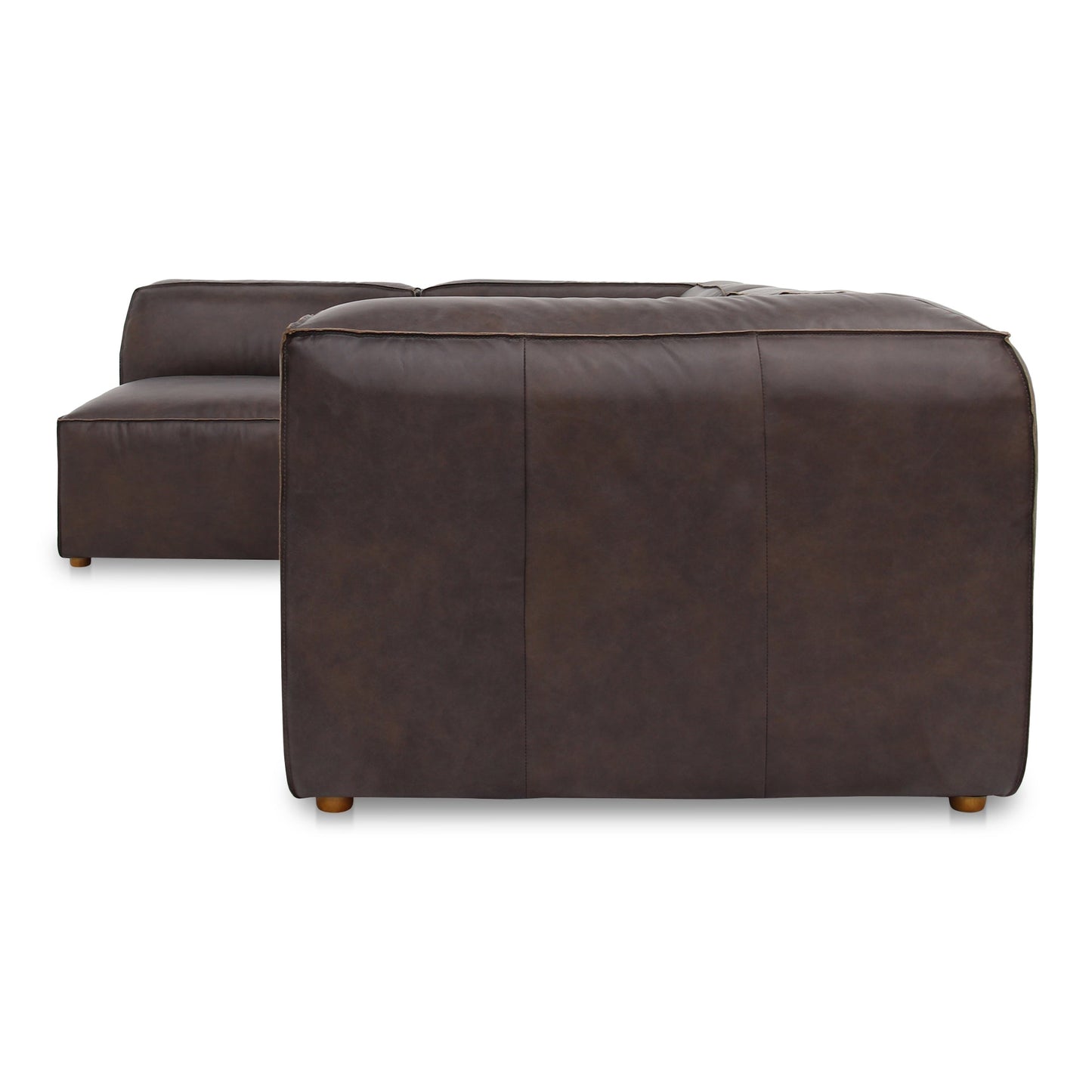 Form Signature Brown Leather Modular Sectional
