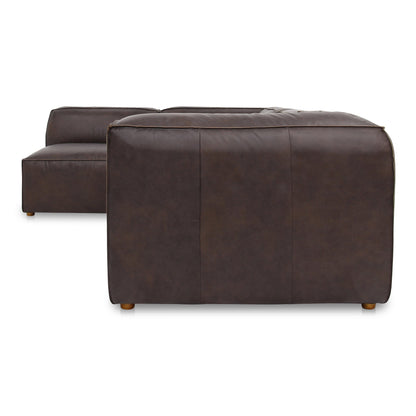 Form Signature Brown Leather Modular Sectional