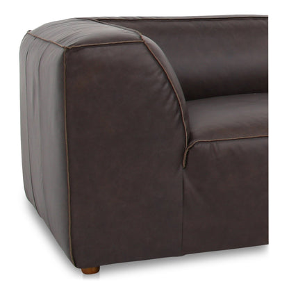 Form Espresso Leather Lounge Modular Sectional
