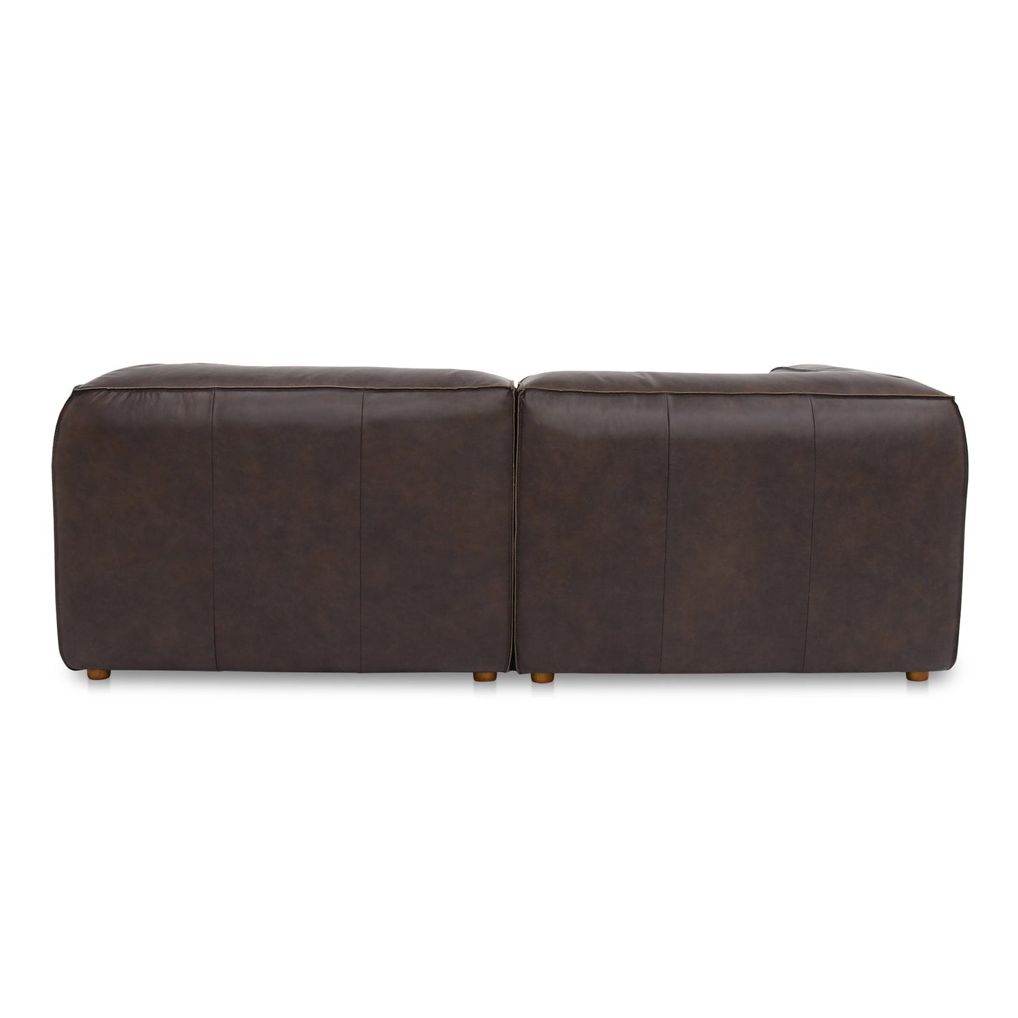 Form Brown Leather Nook Modular Sectional