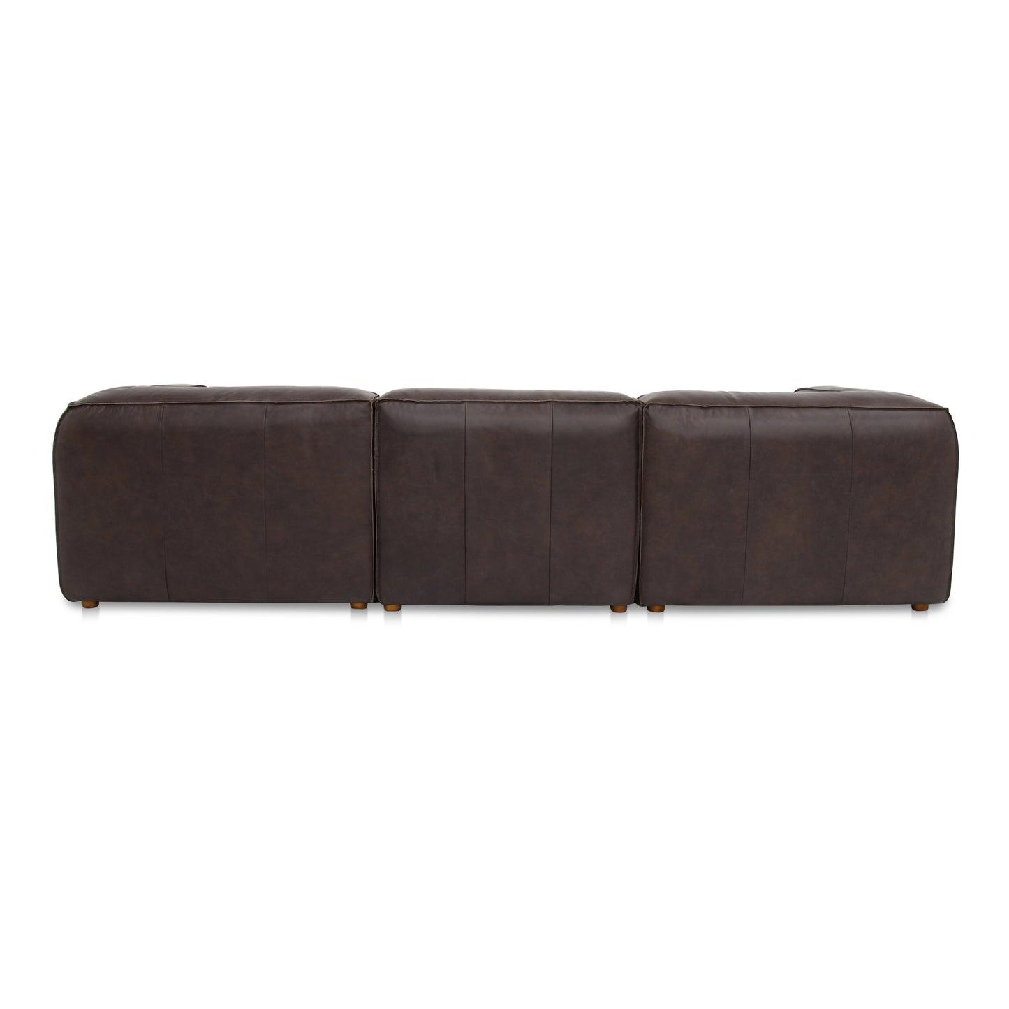 Form Leather Classic L-Shaped Modular Sectional