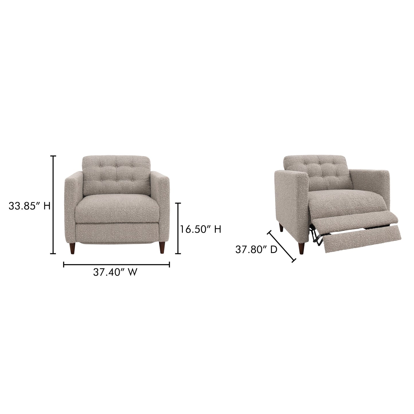 Bridgers Power Motion Footrest Recliner Chair