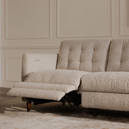 Bridgers Dual Controls Power Recliner Sofa