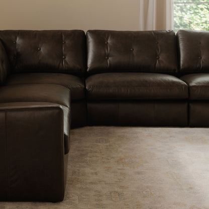 Thurlow Leather Slipper Modular Sofa