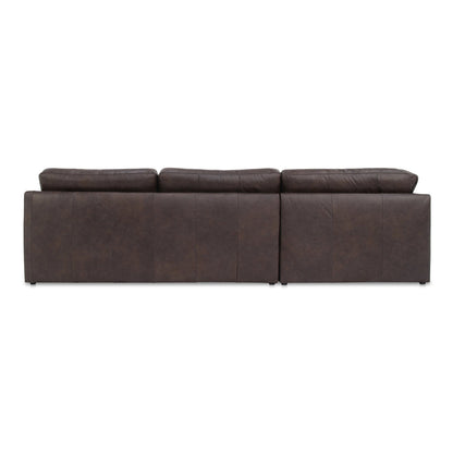 Thurlow Brown Leather Corner Sectional