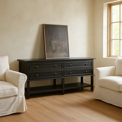 Peninsula Home Belen Four Drawers Wood Sideboard
