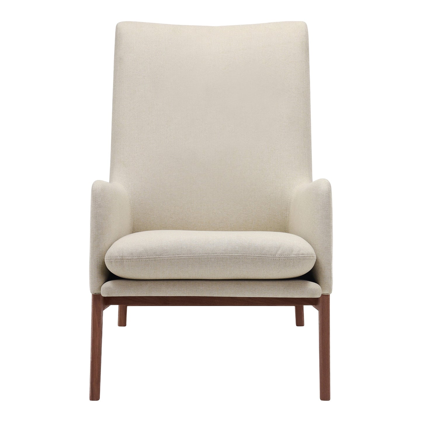 Asta Polyester Upholstered Beige Armchair