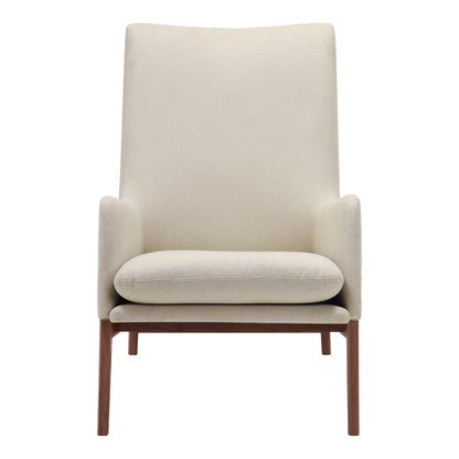 Asta Polyester Upholstered Beige Armchair