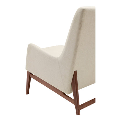 Asta Polyester Upholstered Beige Armchair