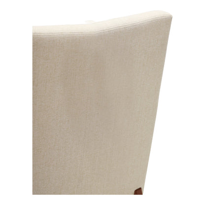 Asta Polyester Upholstered Beige Armchair