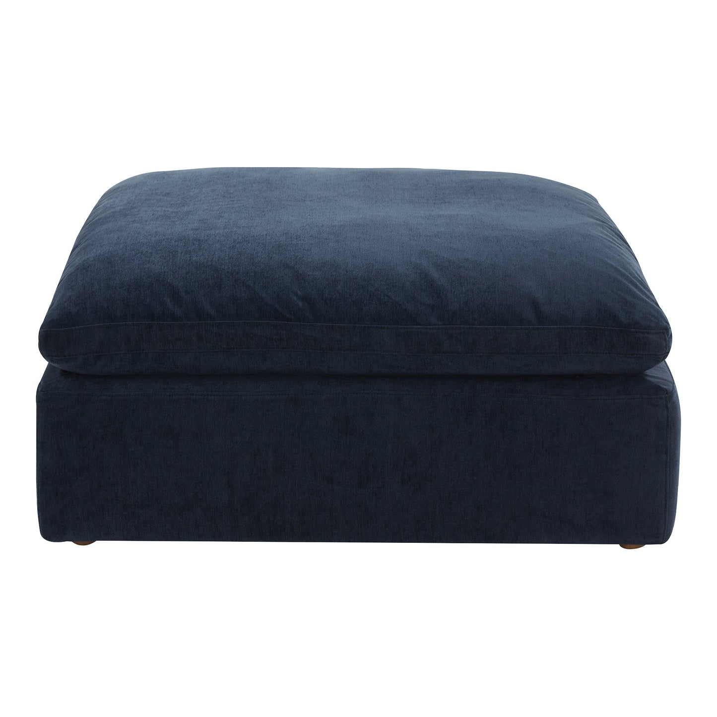 Clay Polyester Upholstered Ottoman