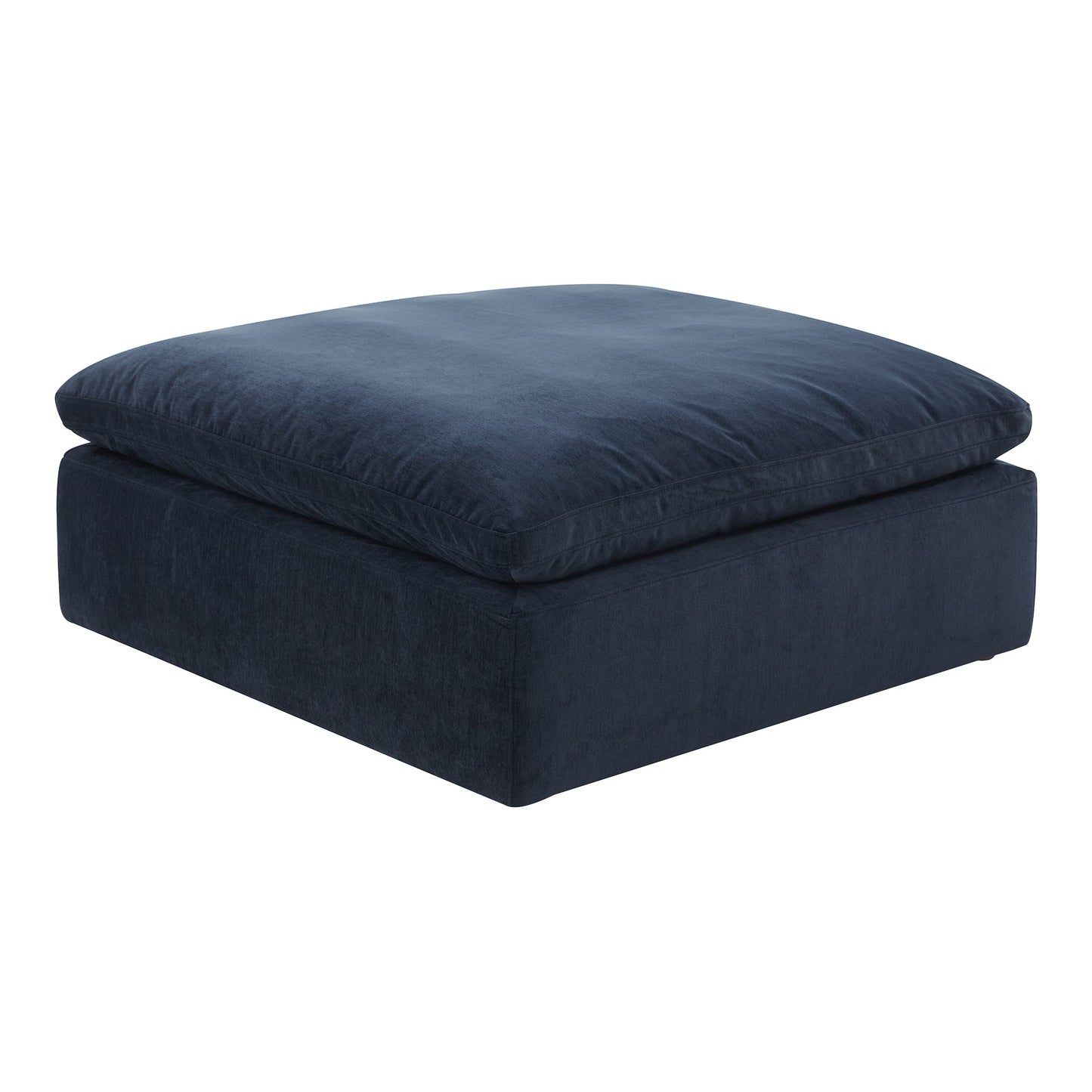 Clay Polyester Upholstered Ottoman