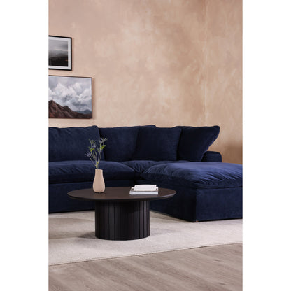 Clay Polyester Upholstered Ottoman