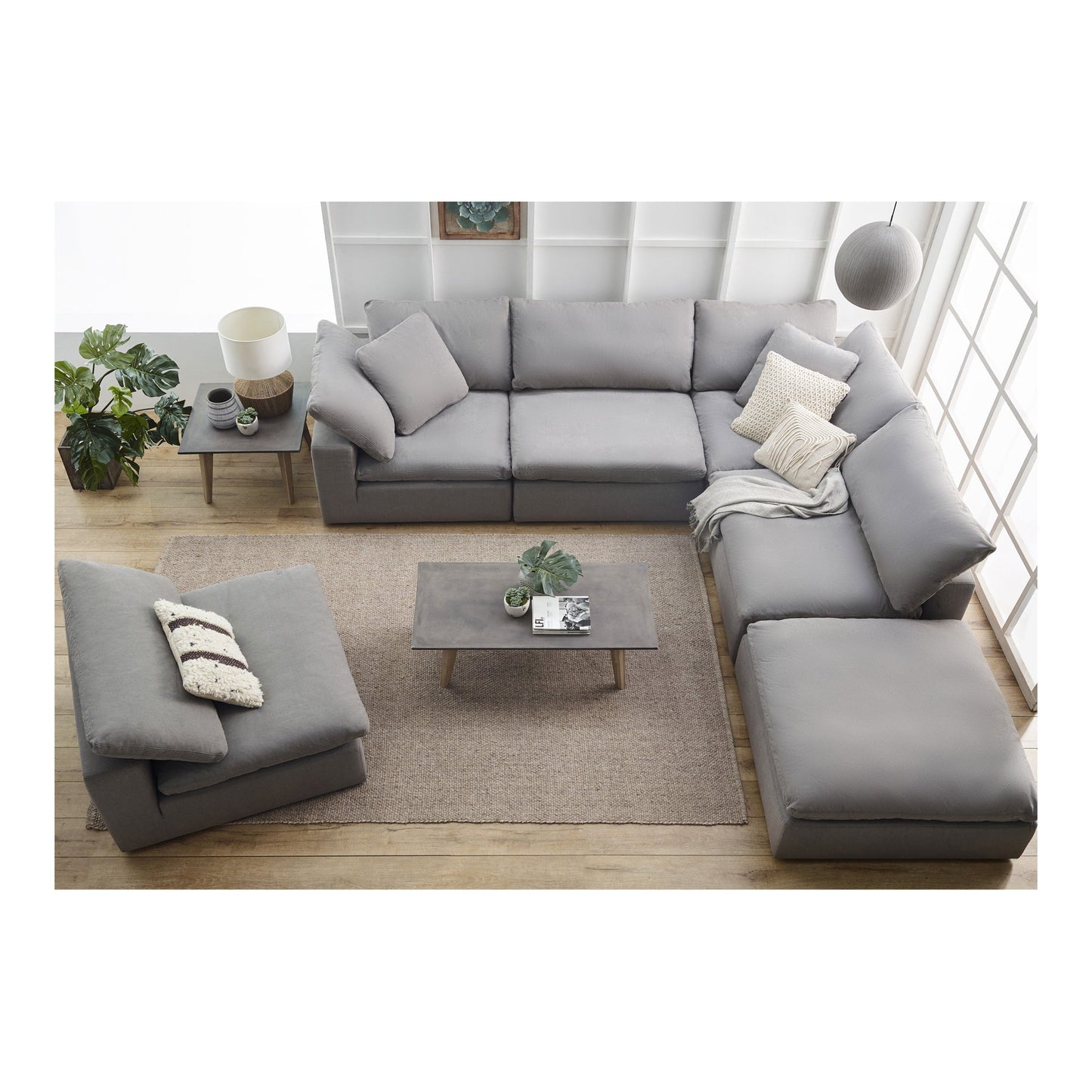 Clay Wood Modular Sectional