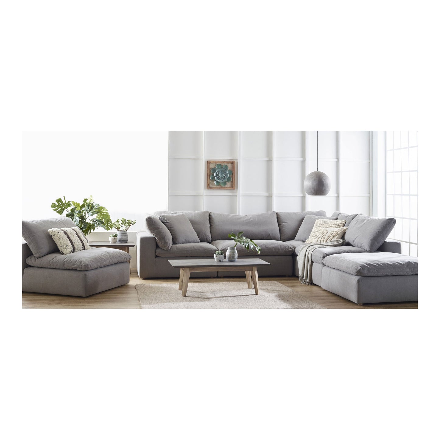 Clay Wood Modular Sectional