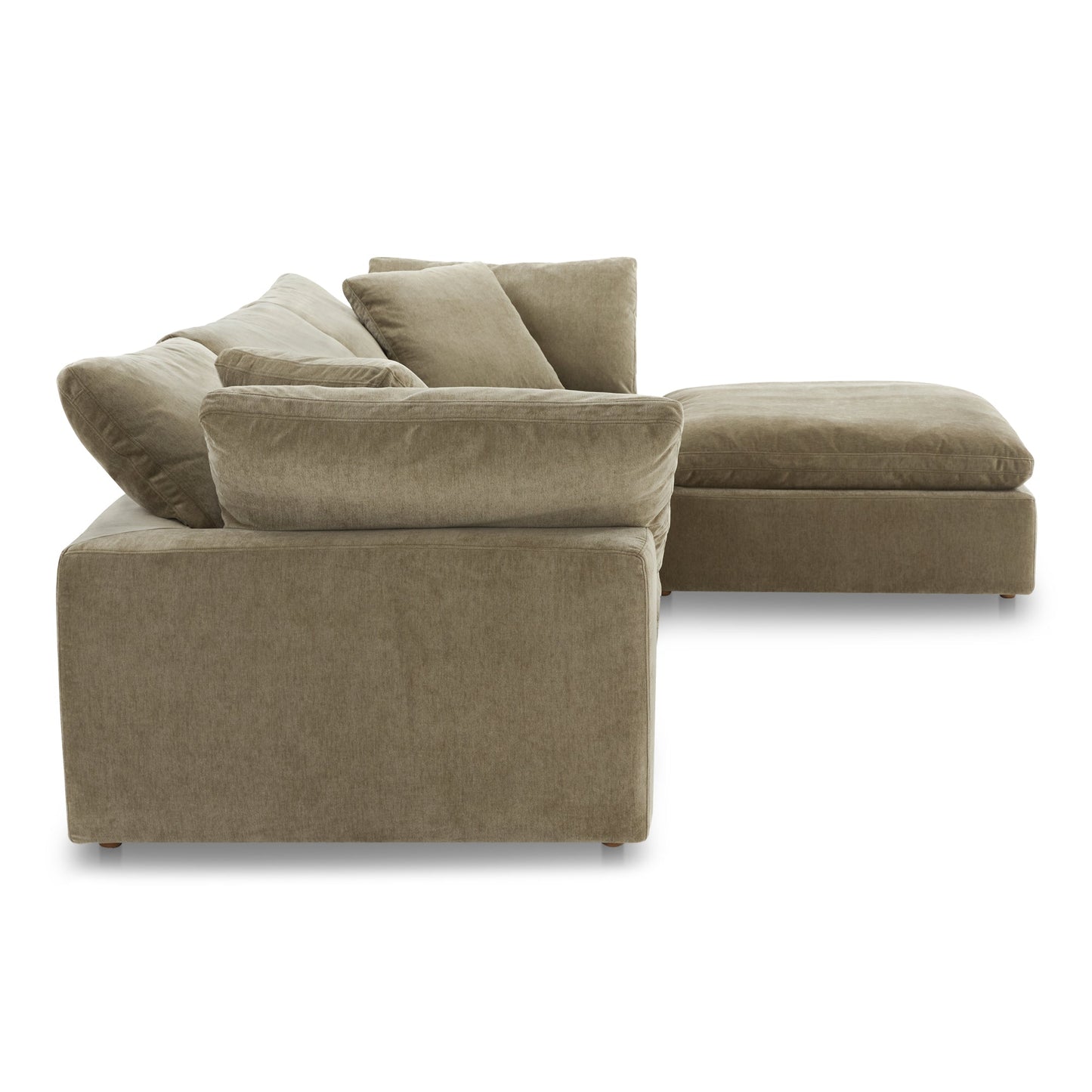 Clay Lounge Polyester Upholstered Modular Sectional