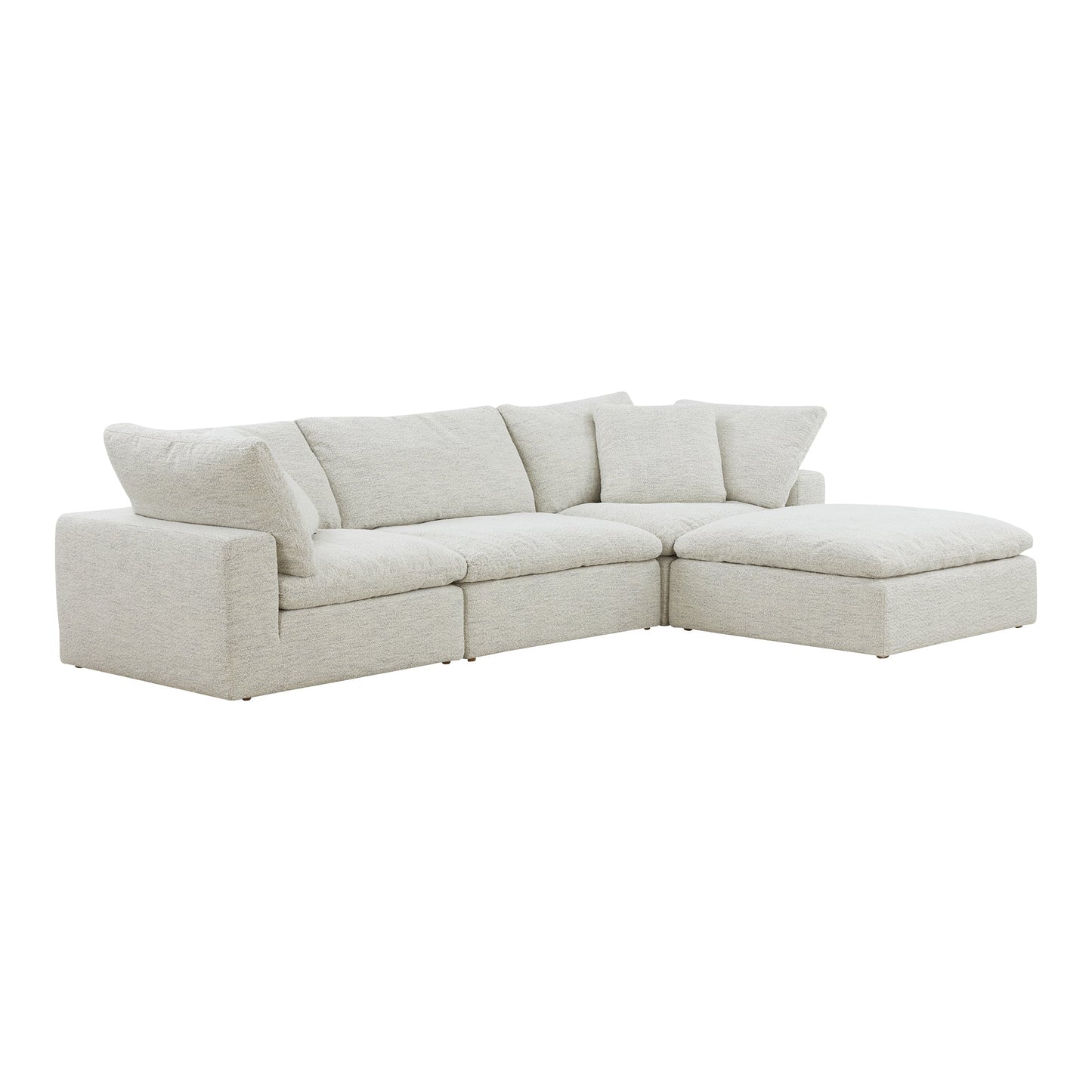 Clay Lounge Polyester Upholstered Modular Sectional