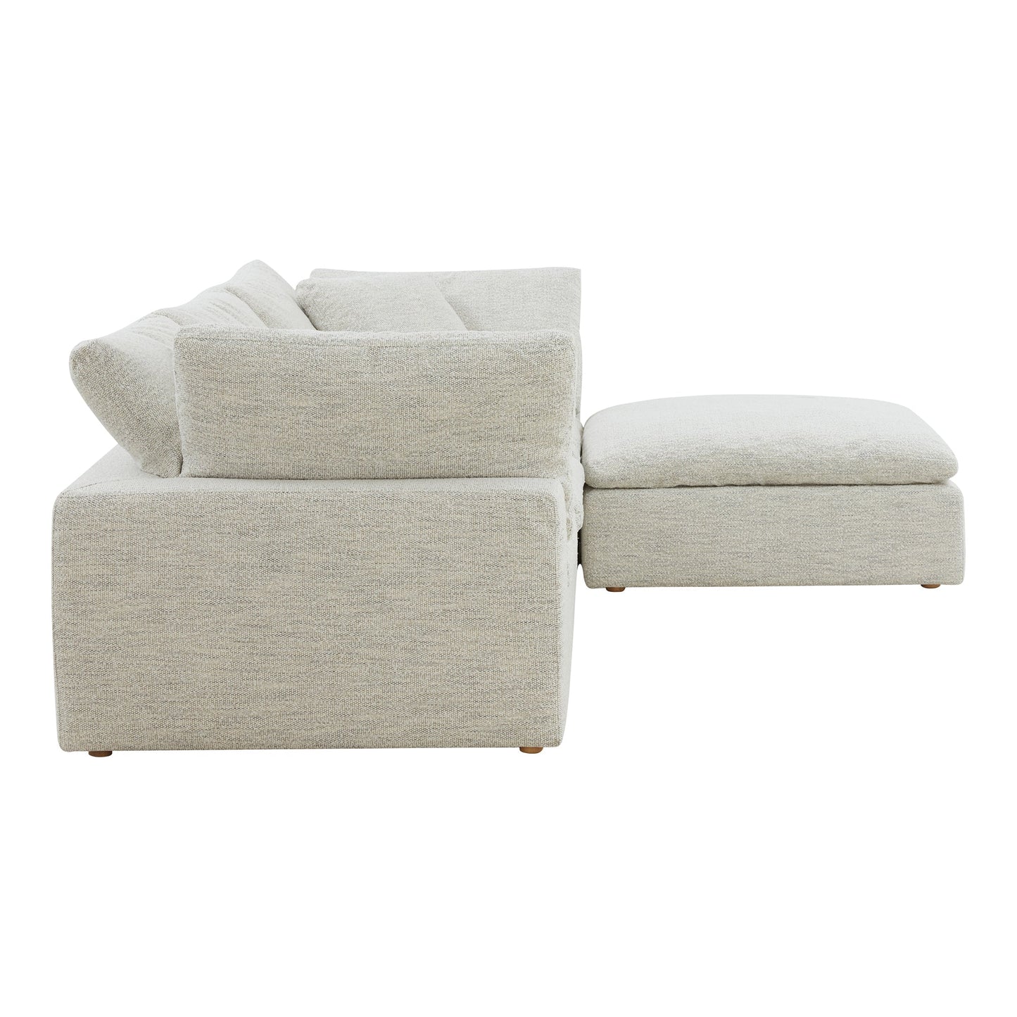 Clay Lounge Polyester Upholstered Modular Sectional