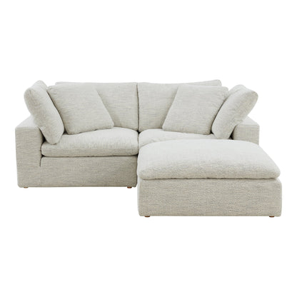 Clay Nook Polyester Upholstered Light Grey Modular Sectional