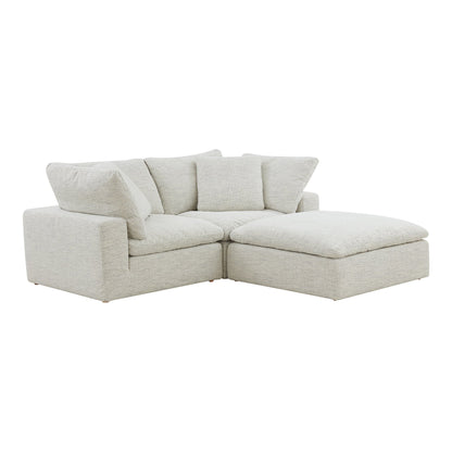 Clay Nook Polyester Upholstered Light Grey Modular Sectional