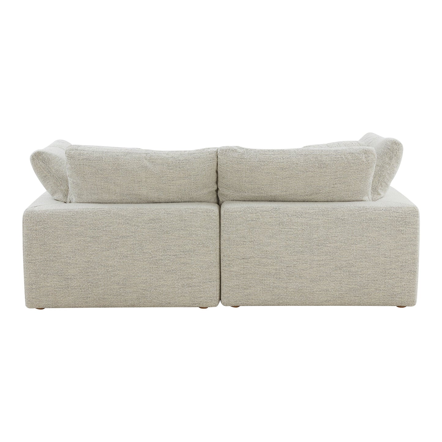 Clay Nook Polyester Upholstered Light Grey Modular Sectional