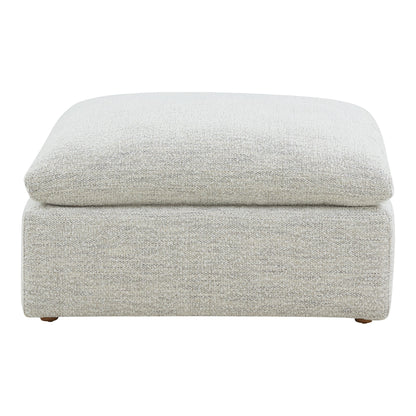 Terra Condo Polyester Upholstered Grey Ottoman