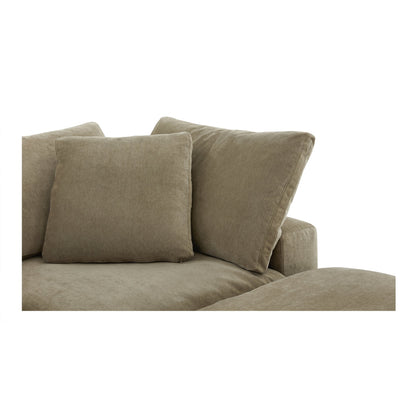 Terra Lounge Polyester Upholstered Green Modular Sectional