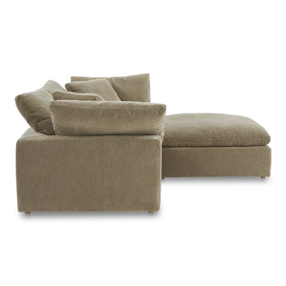 Terra Nook Polyester Upholstered Green Modular Sectional