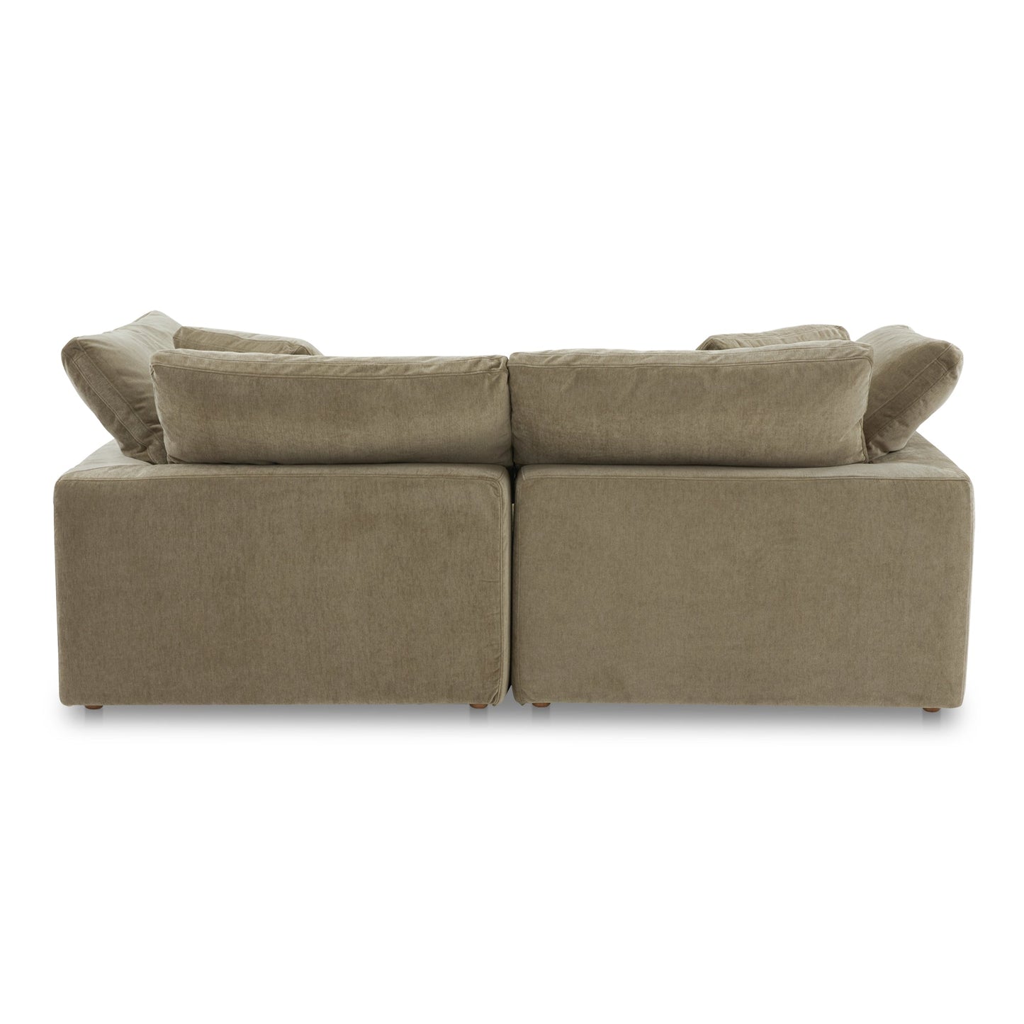 Terra Nook Polyester Upholstered Green Modular Sectional