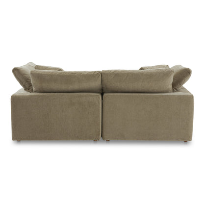 Terra Nook Polyester Upholstered Green Modular Sectional