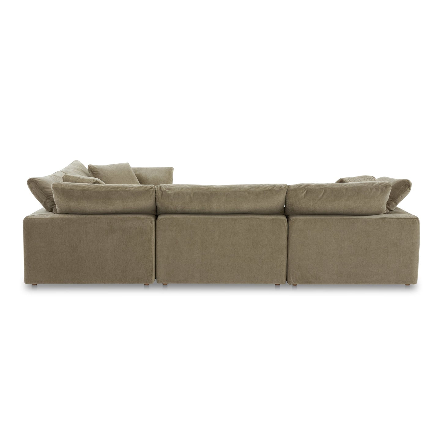 Terra L-Shaped Polyester Upholstered Modular Sectional